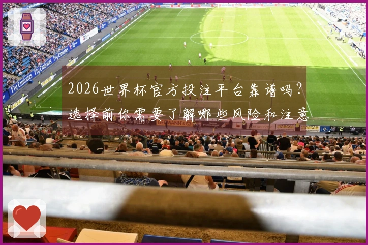 2026世界杯官方投注平台靠谱吗？选择前你需要了解哪些风险和注意事项
